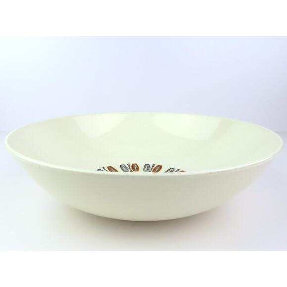 Colorcraft Taylor Smith Taylor Serving Bowl Java Key Blue Geometric MCM Pattern - Picture 4 of 10